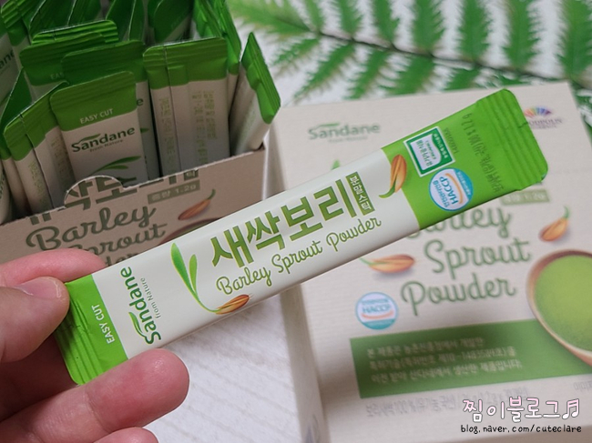 남편하고 같이 먹어요! 사다 4분말스틱 새싹보리 분말 국내산 유기농 찾아서 16