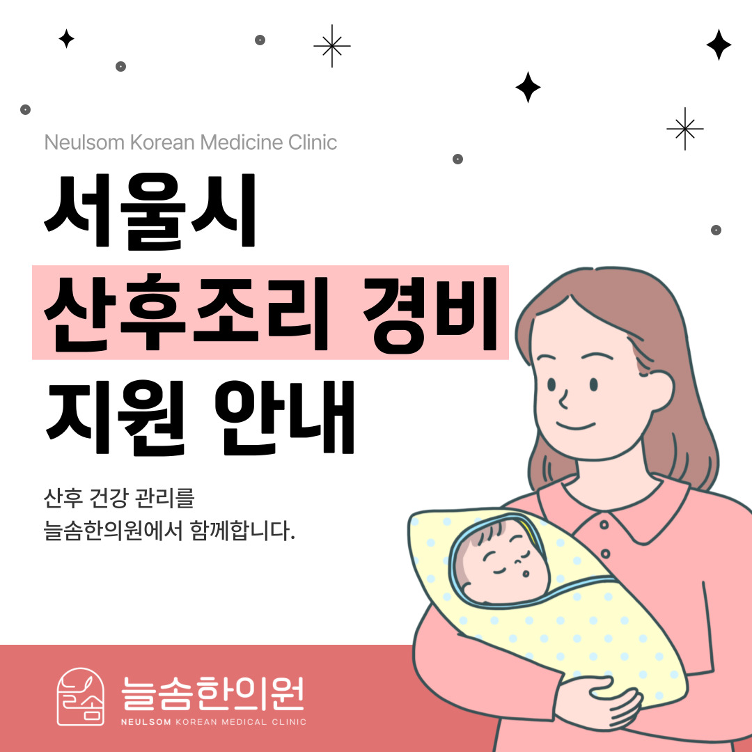 서울시 산후조리경비 개정안 변경사항과 암사한의원 사용처는