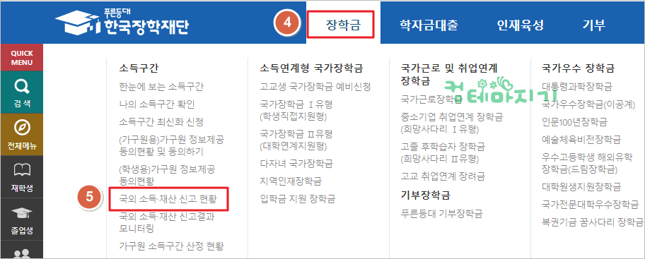 한국장학재단 귀국후 국외소득신고하는 방법 한국장학재단 귀국후 국외소득신고하는 방법