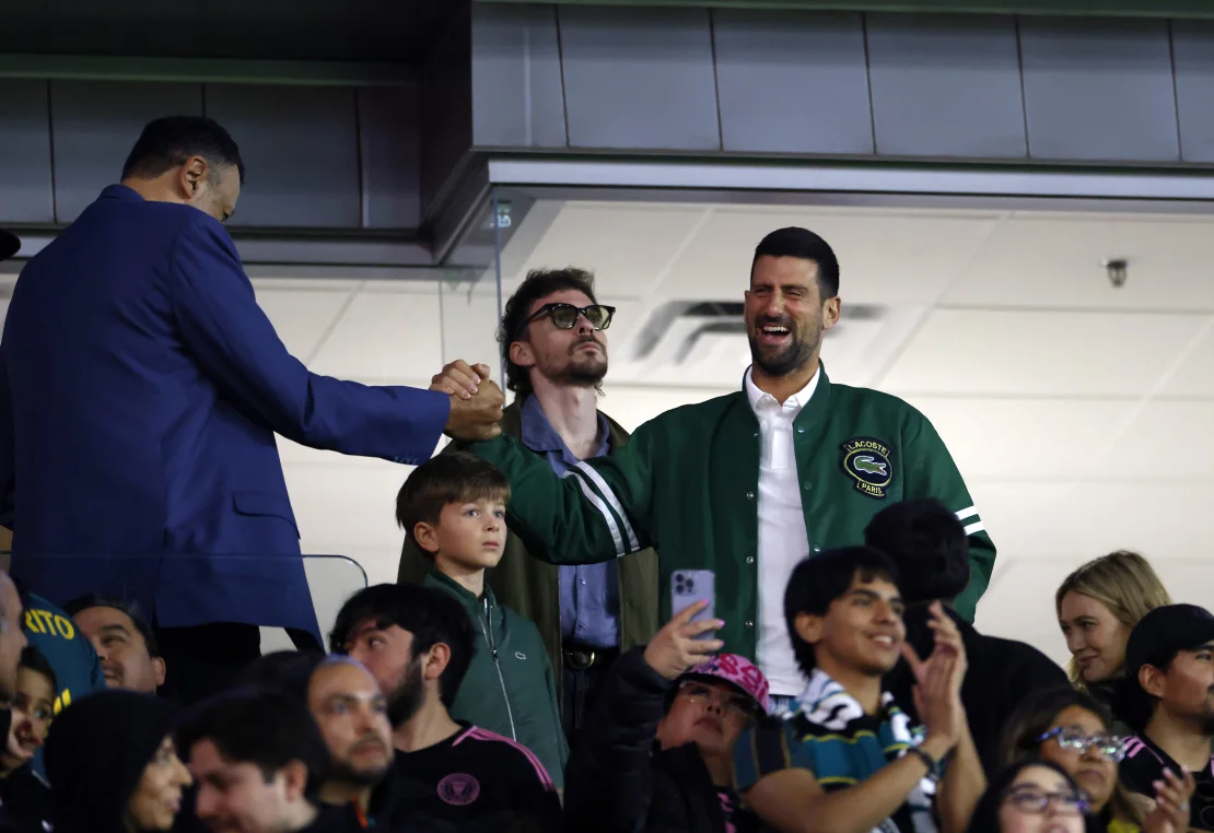 노박 조코비치(Novak Djokovic)는 메시매니아(Messimania)를 경험하기 위해 참석했다.