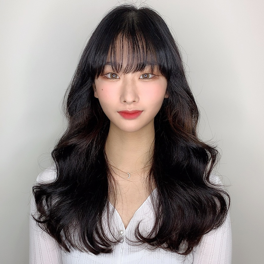 상담후 매직세팅을 했는데 대만족!! 여자 긴머리 스타일