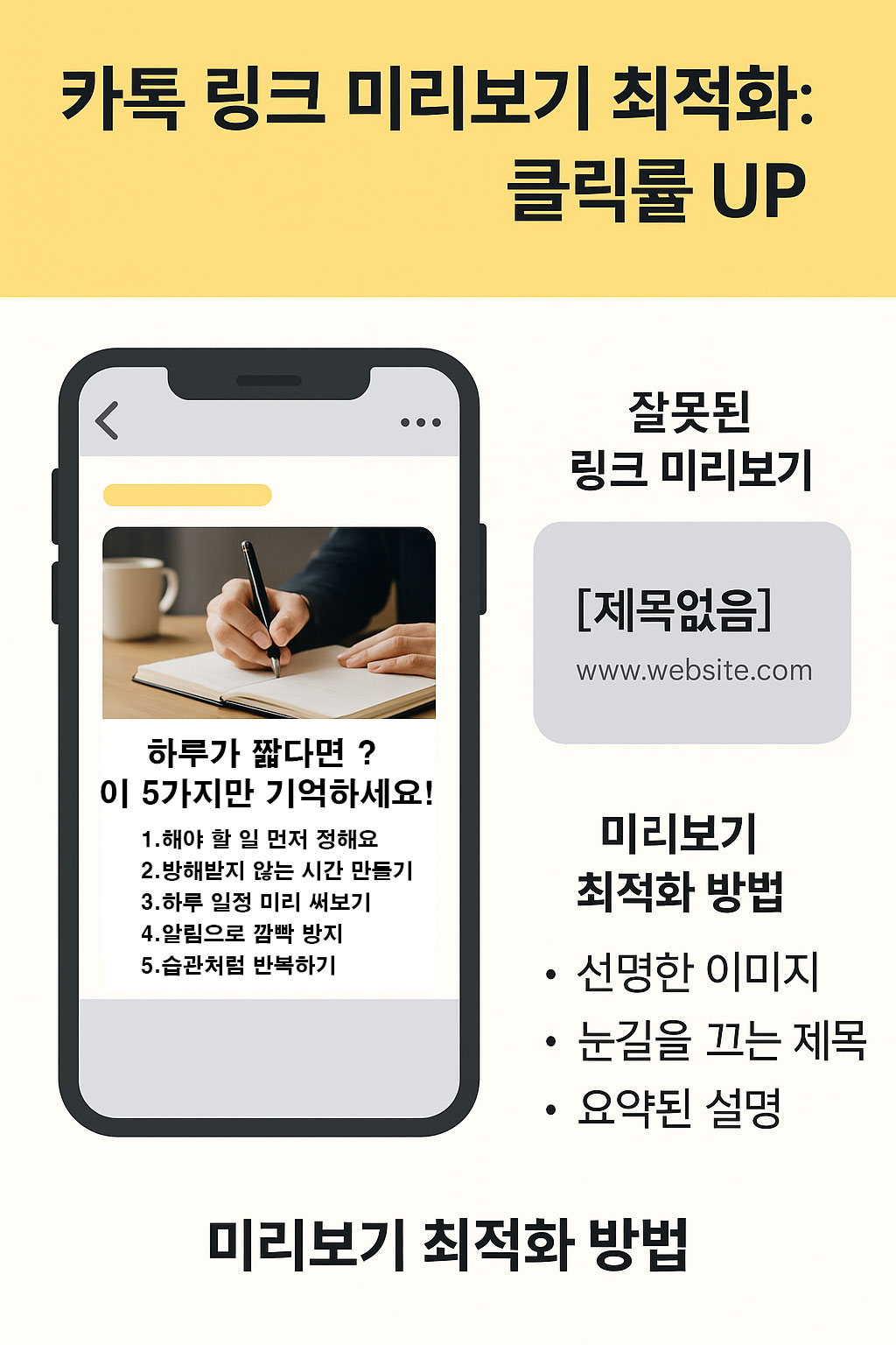 카톡 링크 미리보기 최적화 : 클릭률 UP