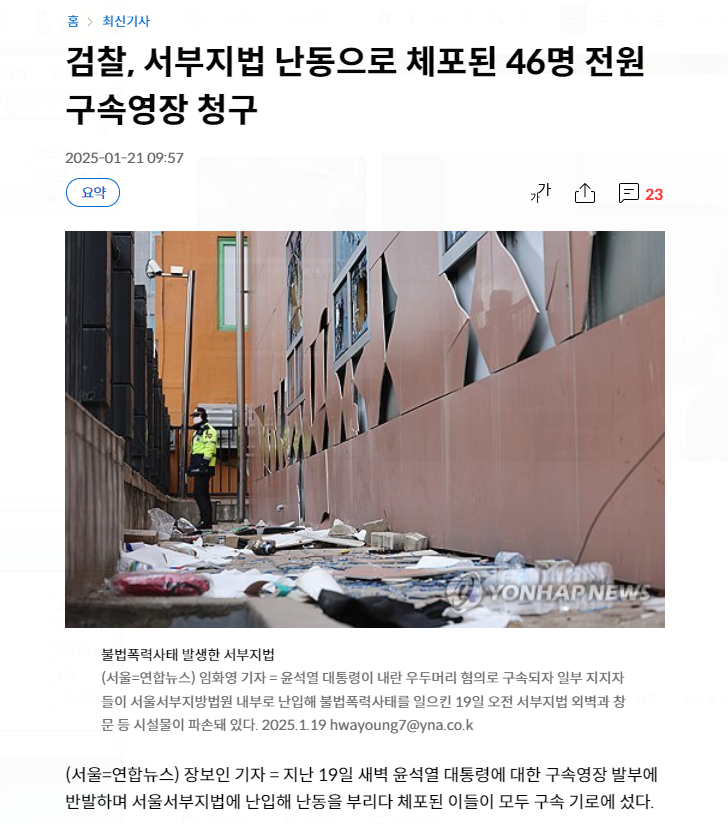 서부지법 폭동 극우세력 전광훈 선동 배후세력 처벌 08