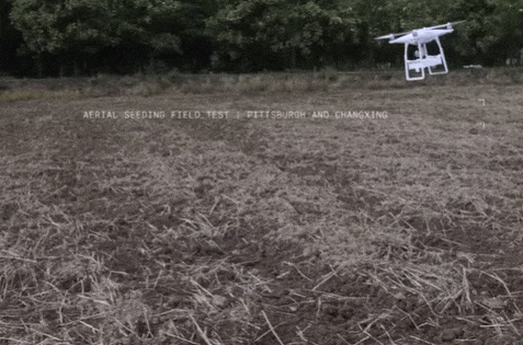  씨 뿌리면 자기가 땅 파고드는 획기적 종자 개발 VIDEO: E-seed: Autonomous self-burying seed carriers for aerial seeding