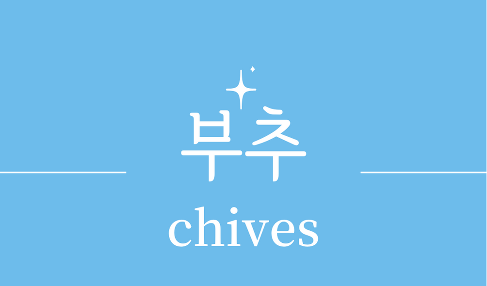 &#39;부추(chives)&#39;