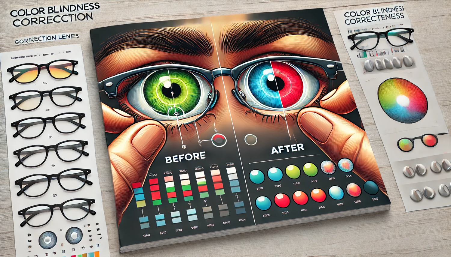 색맹 교정 렌즈: 원리, 효과, 적합성 및 구매 가이드