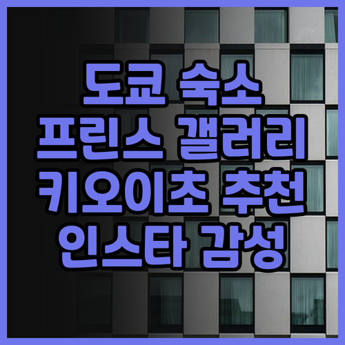 더 프린스 갤러리 도쿄 키오이초 호텔