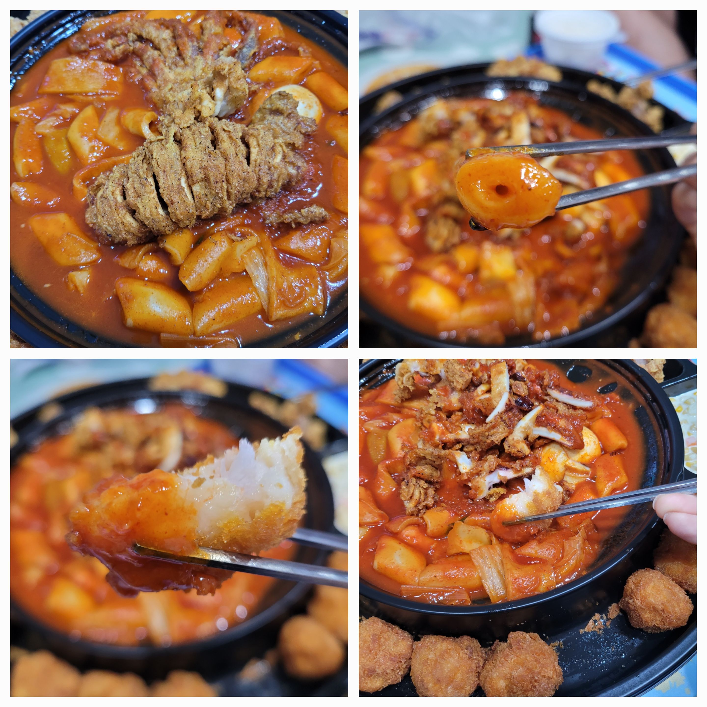 펀비어킹-통오징어한판떡볶이-먹기