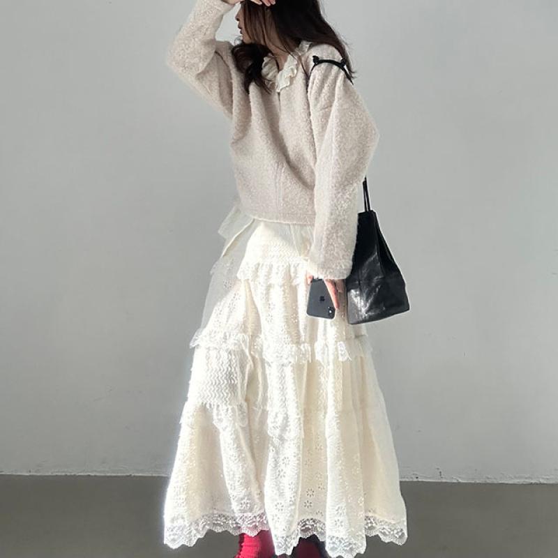울레이스 캉캉 후레아 스커트