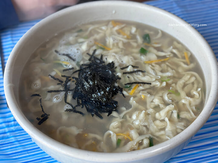 바지락칼국수