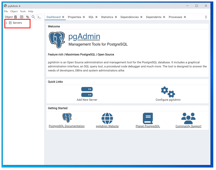  PostgreSQL pgAdmin 4를 이용한 local server 만들기