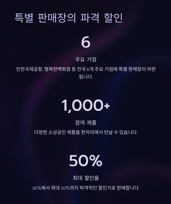 특별 판매장의 파격 할인