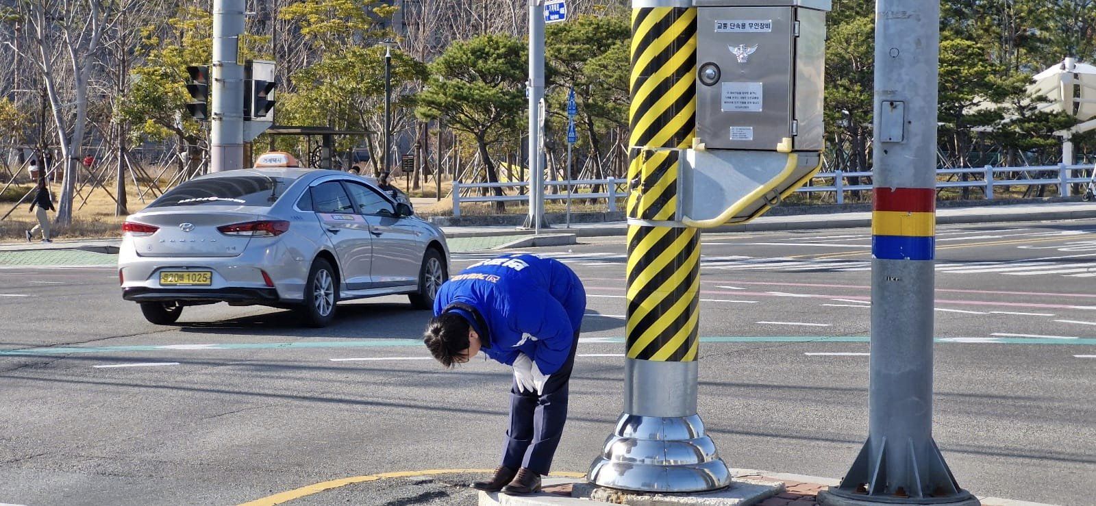 변광용 후보, 스포츠파크에서 열린 마라톤 대회 개최를 축하드렸습니다.