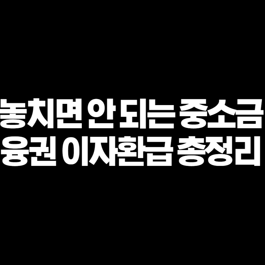 놓치면 안 되는 중소금융권 이자환급 총정리(소상공인, 자영업자, 150만 원, 혜택, 신청조건, 신청방법) 놓치면 안 되는 중소금융권 이자환급 총정리(소상공인, 자영업자, 150만 원, 혜택, 신청조건, 신청방법)