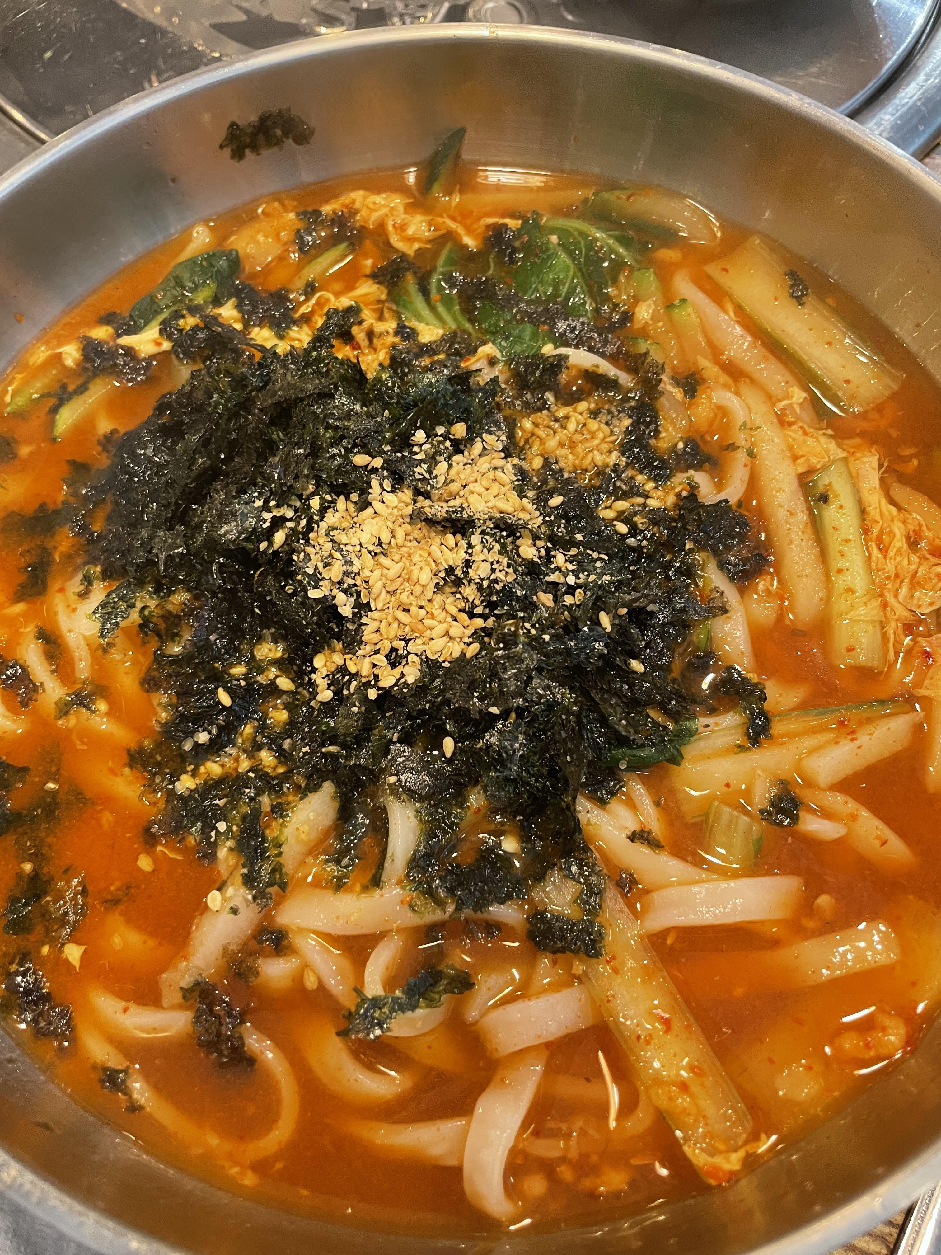 장칼국수