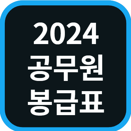 2024 공무원 봉급표