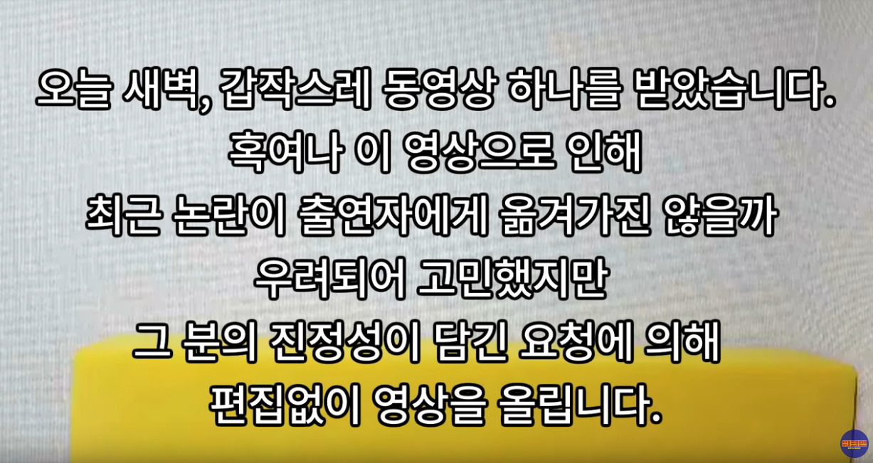  '워크맨'은 내 몸 같은 프로 한 번만 믿어달라,  장성규 워크맨 일베논란 사과