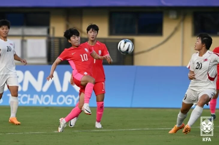 한국 대 북한 경기 결과 여자축구 2024 파리올림픽 아시아 2차 예선