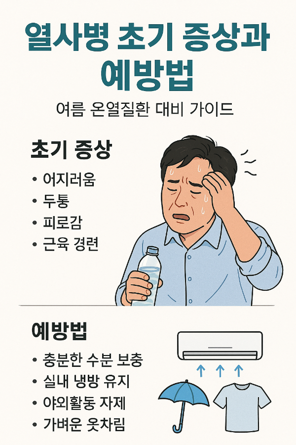 열사병 초기 증상과 예방법｜여름 온열질환 대비 가이드