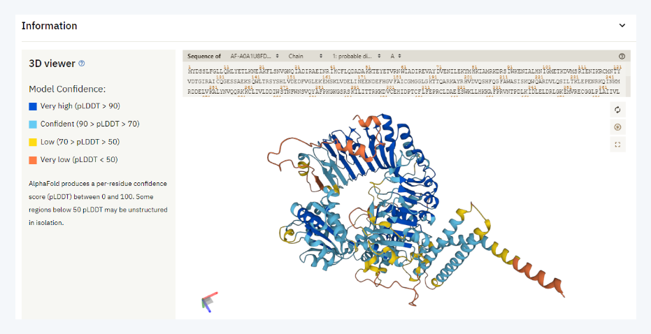 알파폴드의 단백질 구조 데이터베이스
