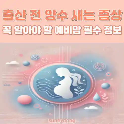 출산 전 양수 새는 증상, 꼭 알아야 할 예비맘 필수 정보 썸네일