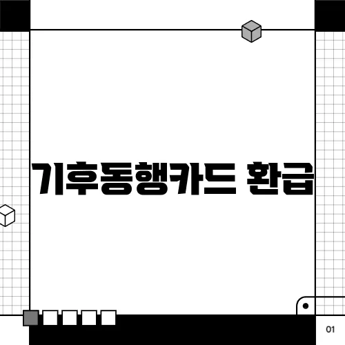 기후동행카드 환급