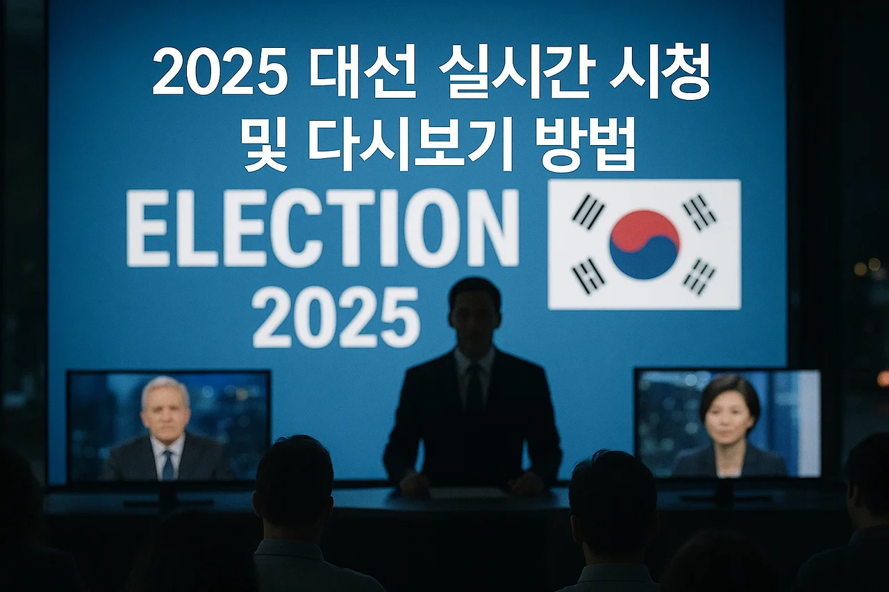 2025 대선 토론회 일정 총정리|시간·후보·시청 방법까지 완벽 가이드!