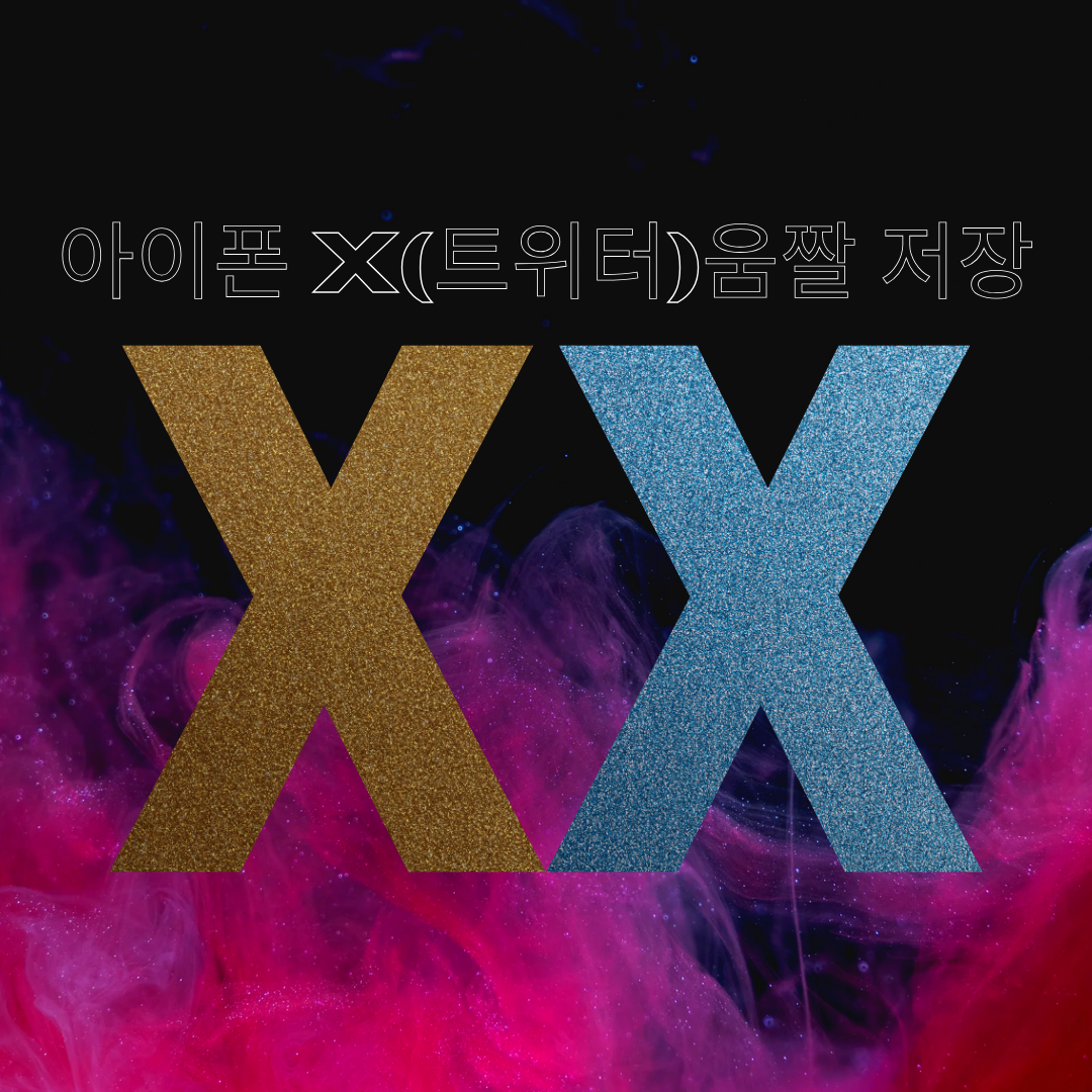 아이폰 X(트위터) 움짤 저장 간편하고 빠르게 나만의 움짤 만들기