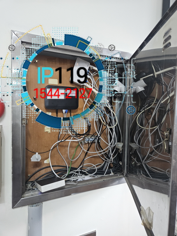 사무실 이전 후 복도 구간 허브 연결로 1회선 재구성 랜공사 사례