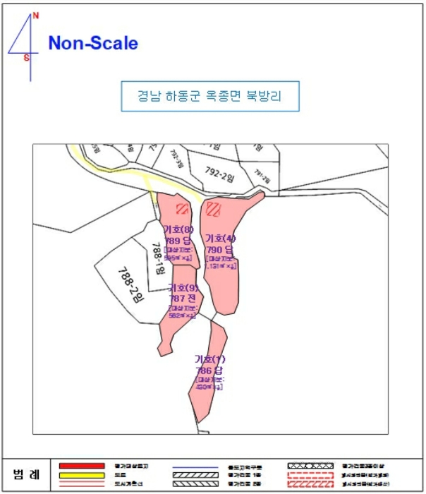 진주지원2022타경2772 지 적 및 건물개황도