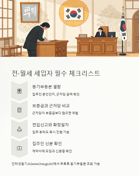 전.월세 셍비자 필수 체크 리스트