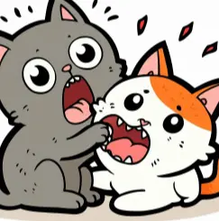 고양이가 살짝 무는 이유-1