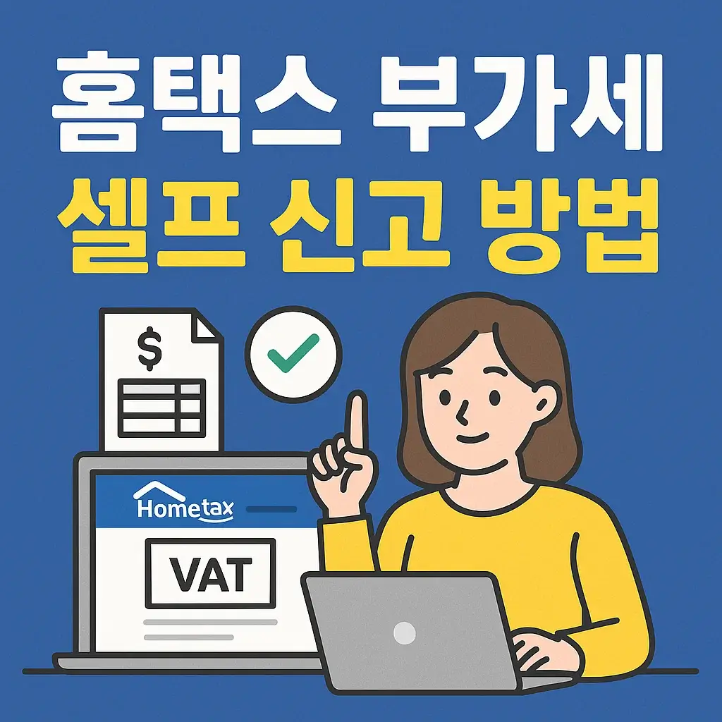 홈택스 부가세 셀프 신고 방법｜초보 사장님도 쉽게 따라하는 실전 가이드