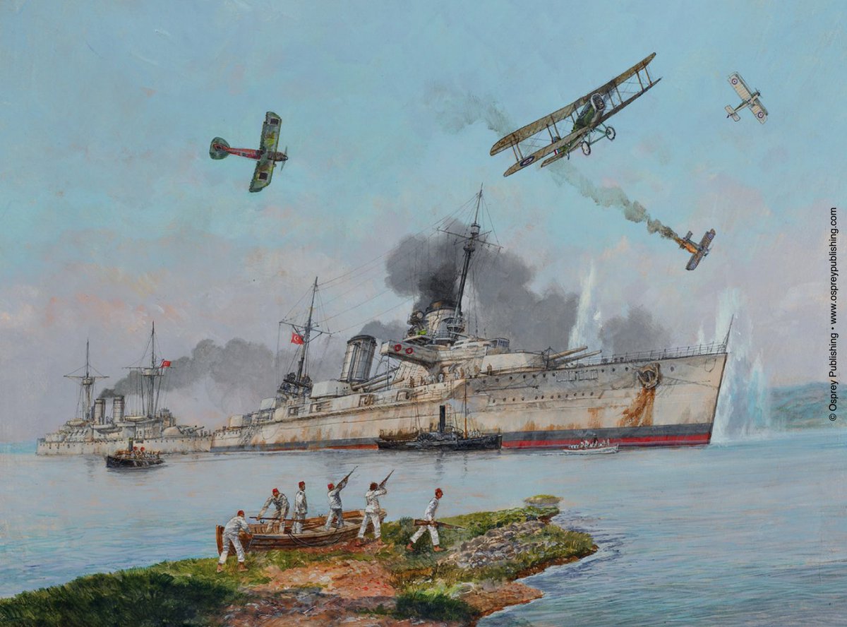 임브로스 해전에서 좌초된 오스만 제국 해군 전함