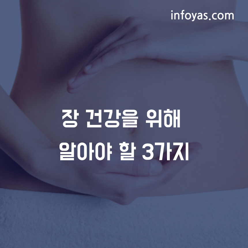 장 건강을 위해 알아야할 3가지