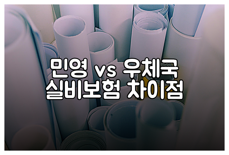 민영 vs 우체국 실비보험 차이점