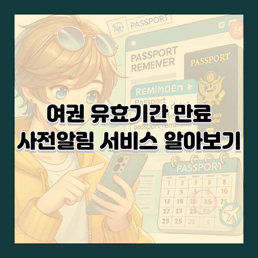 여권 유효기간 만료 사전알림 서비스 알아보기