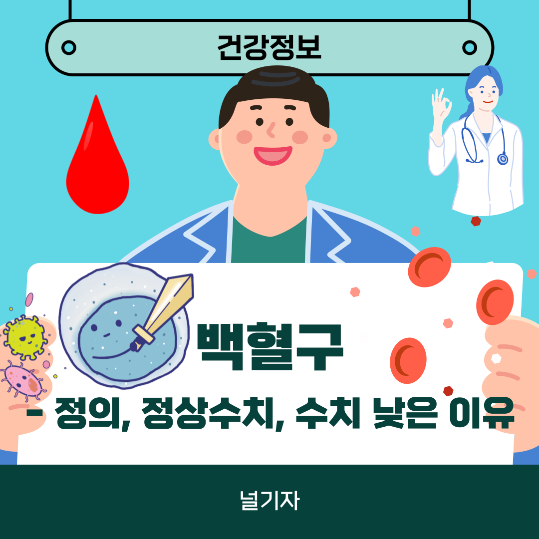 백혈구 수치가 낮은 이유