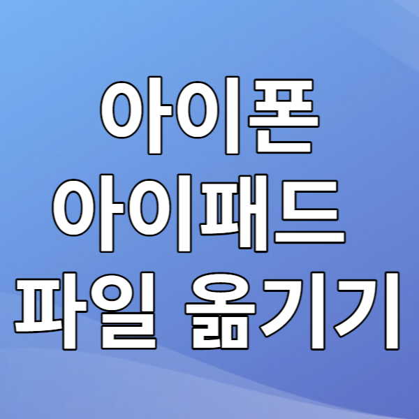  아이폰 아이패드 사진, 동영상 옮기기(유선, 무선)