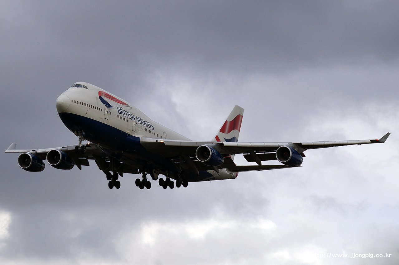 영국 항공 British Airways BA BAW G-BYGF Boeing 747-400 B744 런던 - 히드로 London - Heathrow 런던 England London LHR EGLL