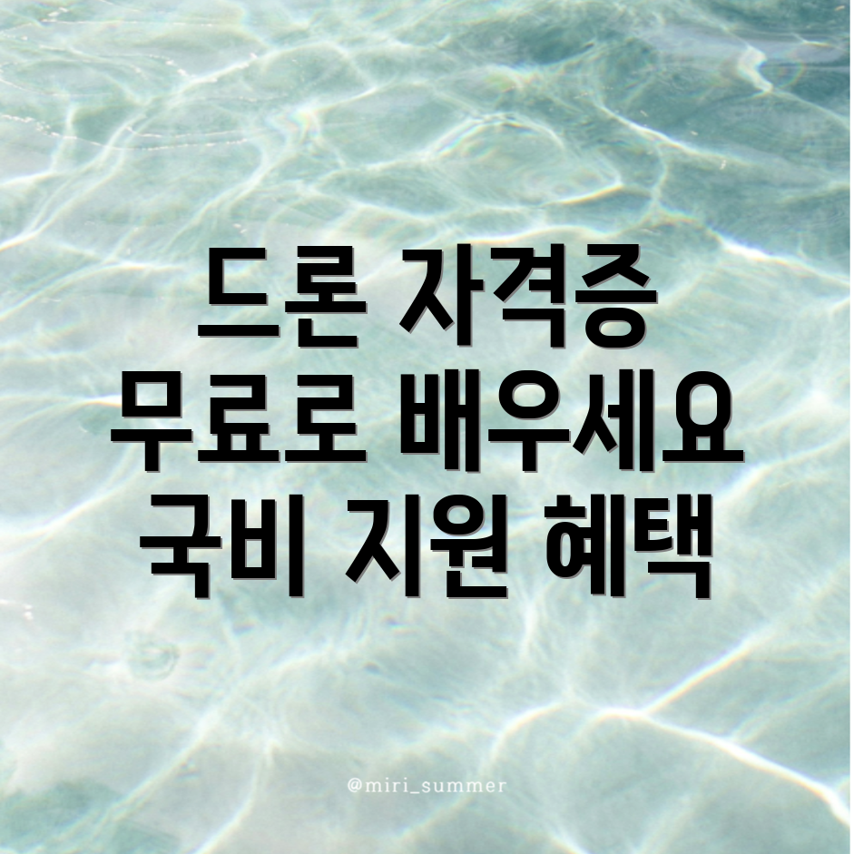 드론 자격증