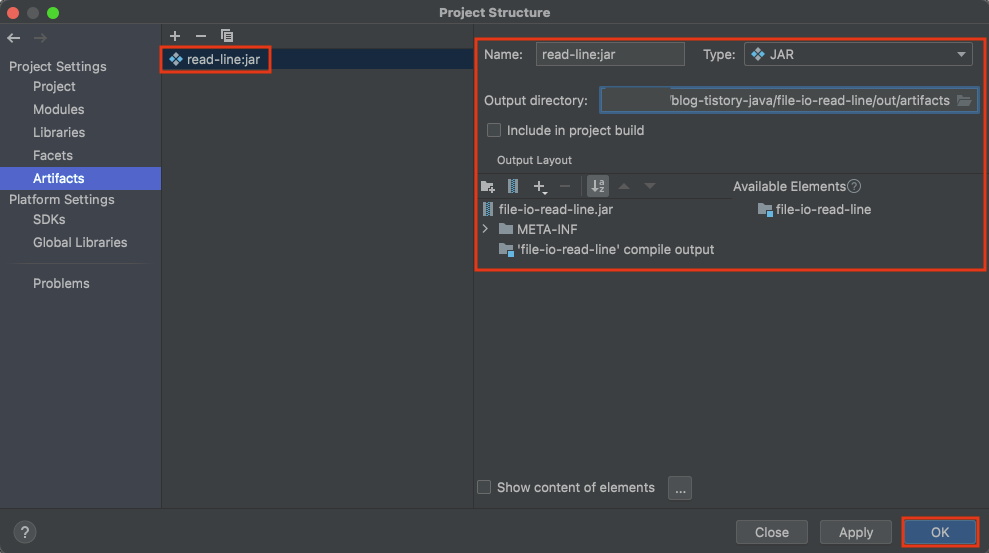 where does intellij jar build to