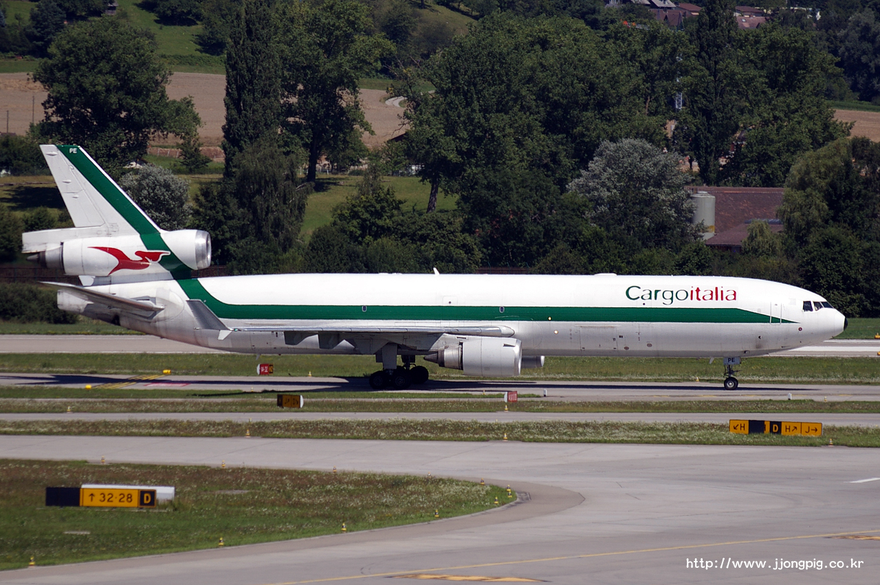 Cargoitalia 2G MRR EI-UPE MD-11 McDonnell Douglas MD-11F MD11 취리히 - 클로텐 Zurich - Kloten ZRH LSZH
