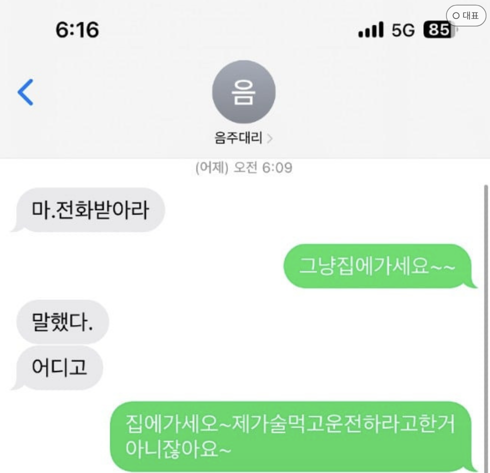 대리불렀는데 대리기사가 음ㅈ운전… 10
