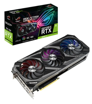 ASUS 지포스 RTX 3080 Ti ROG STRIX O12G GAMING OC D6X 12GB 그래픽카드 (OverClock)