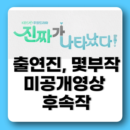 진짜가 나타났다 등장인물 후속