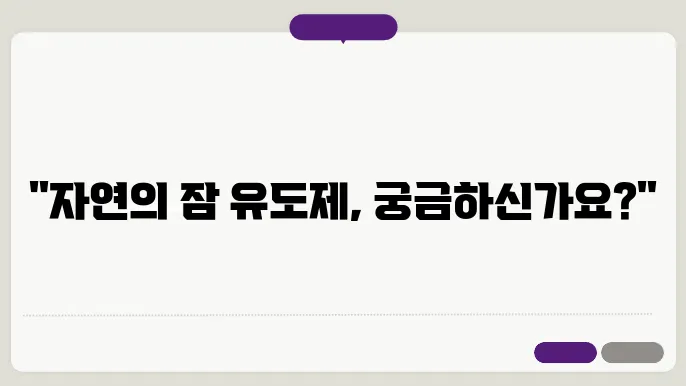 식물성 멜라토닌의 안전성 설명 이미지