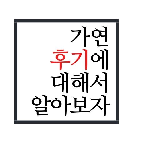  가연 후기에 대해서 알아보자(안보면 손해임)