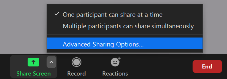줌 화면 공유 방법