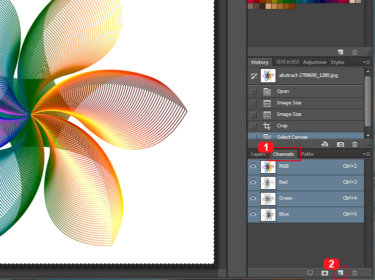 포토샵 채널 창